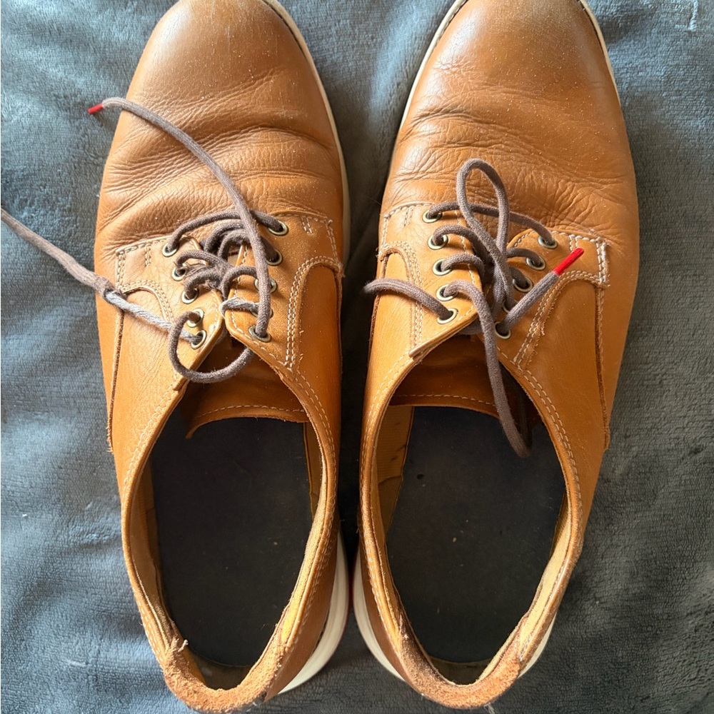 Cole Haan Tan Leather Oxfords